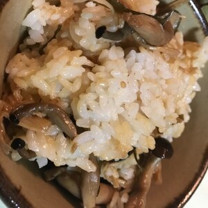 秋の味覚*しめじとさつま芋の炊き込みご飯